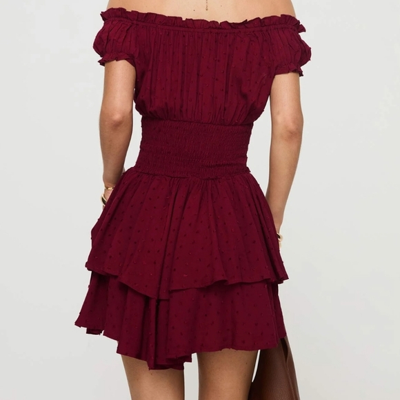 NEW Princess Polly Love Galore Romper Deep Cherry - Size 4 - Picture 4 of 6